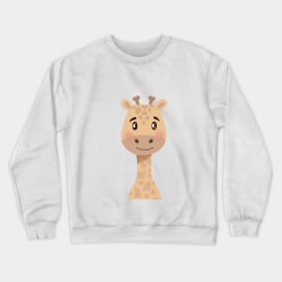 Baby Giraffe Illustration Crewneck Sweatshirt